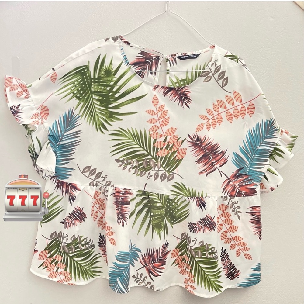 Light blouse in beautiful colors size XL in good condition Shein